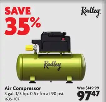Home Hardware Air compressor offer