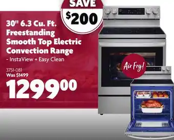 Home Hardware 30 6.3 cu. ft. freestanding smooth top electric convection range offer