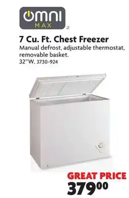 Home Hardware 7 cu. ft. chest freezer offer