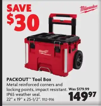 Home Hardware Packout tool box offer