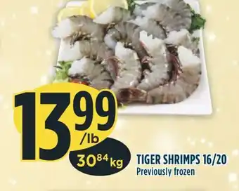 Marché Adonis Tiger shrimps 16/20 offer