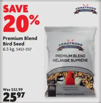 Home Hardware Premium blend bird seed offer