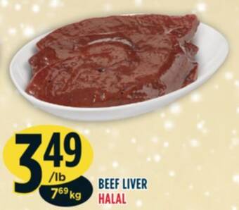 Marché Adonis Beef liver halal offer