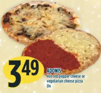 Marché Adonis Adonis hot red pepper cheese or vegetarian cheese pizza offer