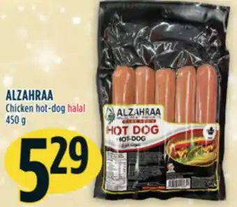 Marché Adonis Alzahraa chicken hot-dog halal offer