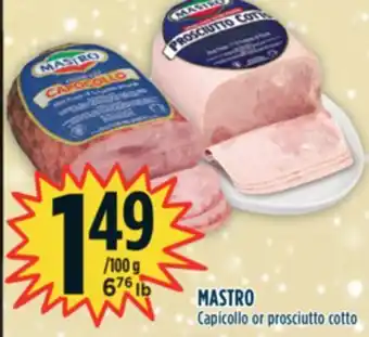Marché Adonis Mastro capicollo or prosciutto cotto offer