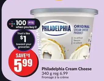FreshCo Philadelphia cream cheese 340 g offer