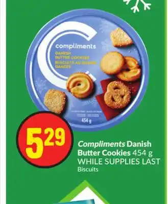 FreshCo Compliments danish butter cookies 454 g offer