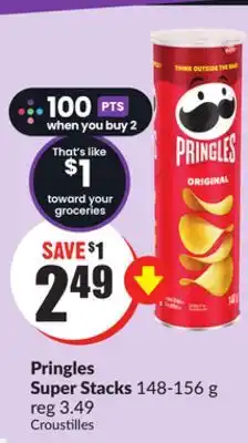 FreshCo Pringles super stacks 148-156 g offer