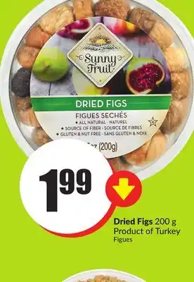 FreshCo Dried figs 200 g product of turkey offer