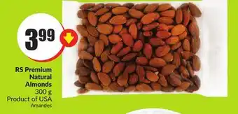 FreshCo Rs premium natural almonds 300 g product of usa offer