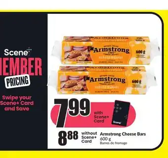 FreshCo Armstrong cheese bars 600g offer