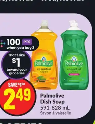 FreshCo Palmolive dish soap 591-828 ml offer