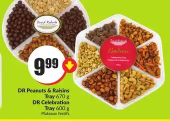 Chalo FreshCo Dr peanuts & raisins tray 670 g dr celebration tray 600 g offer