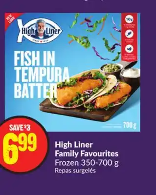 Chalo FreshCo High liner family favourites frozen 350-700 g offer