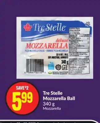 Chalo FreshCo Tre stelle mozzarella ball 340 g offer
