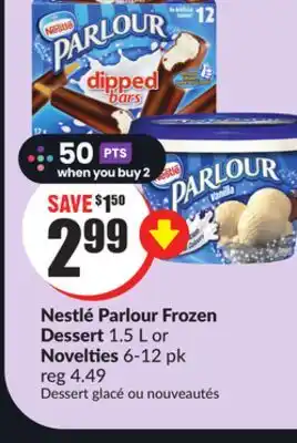 Chalo FreshCo Nestlé parlour frozen dessert 1.5 l or novelties 6-12 pk offer