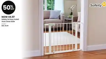 Babies 'R' Us Safety 1st easy install auto close gate offer
