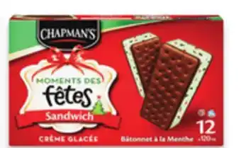 Walmart Chapman's holiday moments ice cream offer