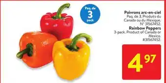 Walmart Rainbow peppers offer