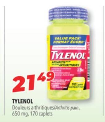 Familiprix Tylenol arthritis pain offer