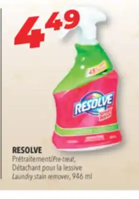 Familiprix Resolve pre-treat, laundry stain remover offer