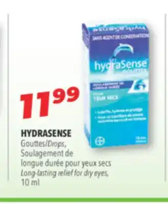 Familiprix Hydrasense long-lasting relief for dry eyes offer