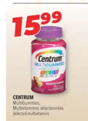 Familiprix Centrum multigummies, selected multivitamins offer