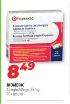 Familiprix Biomedic allergy, 25 mg, 20 capsules offer