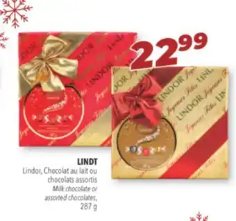 Familiprix Lindt milk chocolate or assorted chocolates offer
