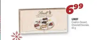 Familiprix Lindt creation dessert, chocolate offer