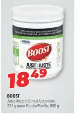 Familiprix Boost just protein, 227 g or powder, 880 g offer