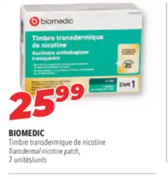 Familiprix Biomedic transdermal nicotine patch offer