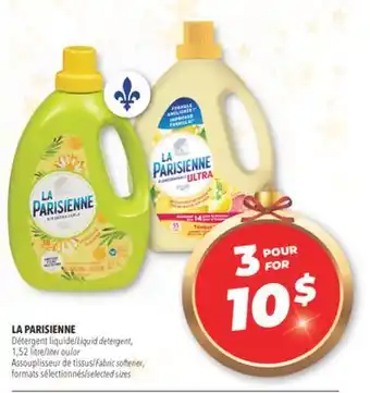 Familiprix La parisienne liquid detergent, 1,52 litre or fabric softener offer