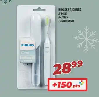 Familiprix Philips battery toothbrush offer