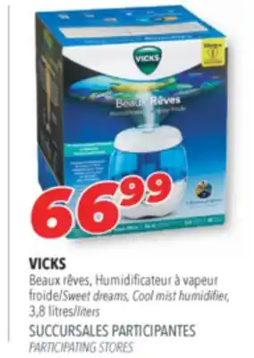 Familiprix Vicks sweet dreams, cool mist humidifier offer