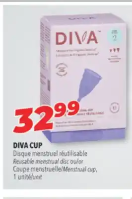 Familiprix Diva cup reusable menstrual disc or menstrual cup offer