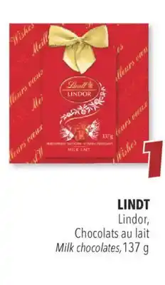 Familiprix Lindt milk chocolates offer