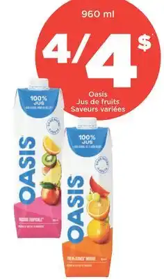 Couche-Tard Jus de fruits oasis offer