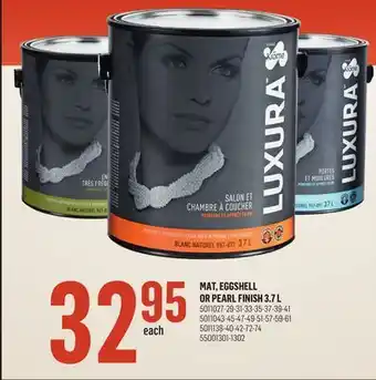 Canac Mat, eggshell or pearl finish 3.7 l offer