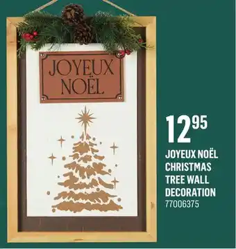 Canac Joyeux noël christmas tree wall decoration offer