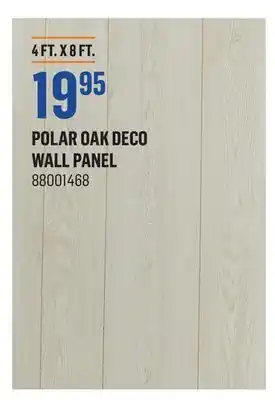 Canac Polar oak deco wall panel offer