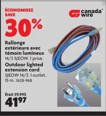Home Hardware Outdoor lighted extension cord offer