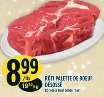Marché Adonis Rôti palette de boeuf désossé offer