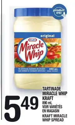 Marche Ami Tartinade miracle whip kraft | kraft miracle  whip spread offer