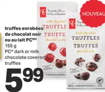 L'Intermarché Truffes enrobées de chocolat noir ou au lait, 155 g offer