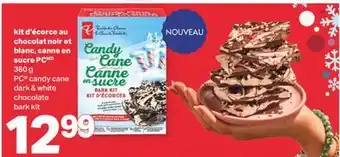 L'Intermarché Kit d'écorce au chocolat noir et blanc, canne en sucre, 360 g offer