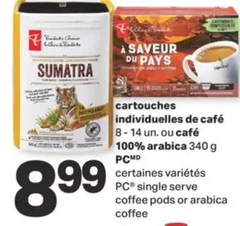 L'Intermarché Cartouches individuelles de café 8 - 14 un. ou café 100% arabica 340 g offer