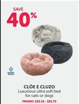 Mondou Clöe e cluzo luxurious ultra soft bed for cats or dogs offer