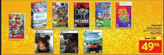 Walmart Selected Video Games offer